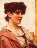 John William Godward  - Bilder Gemälde - Eine klassische Schönheit