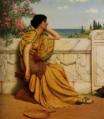 John William Godward  - Peintures - Heures de repos