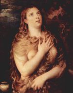 Tizian - Bilder Gemälde - Büßende Maria Magdalena