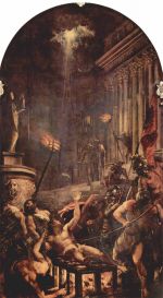 Tizian - Bilder Gemälde - Martyrium des Heiligen Laurenzius
