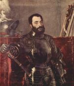 Tizian  - Bilder Gemälde - Portrait des Francesco Maria della Rovere