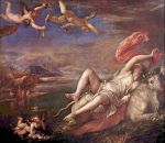 Tizian  - Bilder Gemälde - Raub der Europa