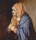 Tizian  - Bilder Gemälde - Schmerzensmutter im Gebet