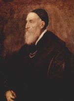 Tizian  - Bilder Gemälde - Selbstportrait