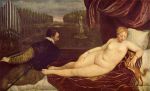 Tizian  - Bilder Gemälde - Venus und der Orgelspieler
