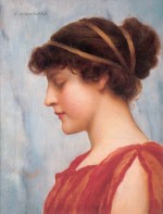 John William Godward  - Peintures - Ophélia