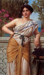 John William Godward  - Bilder Gemälde - Reverie