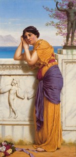 John William Godward  - Peintures - Les riches présents sont bien pauvres lorsque l´aimé est cruel