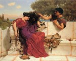 John William Godward  - Bilder Gemälde - Die alte Geschichte