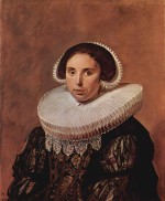 Frans Hals - Peintures - Portrait de Sara Wolphaerts van Diemen