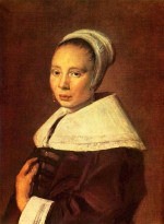 Frans Hals  - Bilder Gemälde - Portrait einer jungen Frau