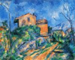Paul Cezanne  - Bilder Gemälde - Maison Maria am Weg zum Chateau Noir