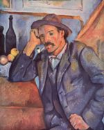Paul Cezanne  - Bilder Gemälde - Mann mit Pfeife