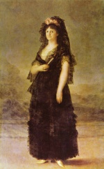 Francisco Jose de Goya  - Bilder Gemälde - Portrait der Königin Maria Luisa