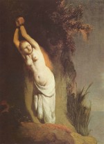 Rembrandt - paintings - Andromeda an den Felsen gekettet