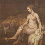 Rembrandt - Bilder Gemälde - Bathseba mit König Davids Brief