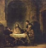 Rembrandt - Bilder Gemälde - Christus in Emmaus