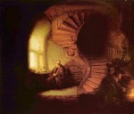 Rembrandt - Bilder Gemälde - Der Philosoph