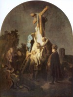 Rembrandt  - Bilder Gemälde - Kreuzabnahme