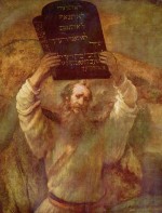 Rembrandt  - paintings - Moses mit den Gesetzestafeln
