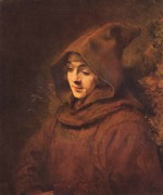 Rembrandt  - Bilder Gemälde - Portrait des Titus in Mönchskleidern