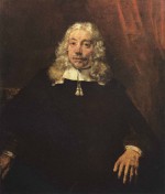 Rembrandt  - Bilder Gemälde - Portrait eines blonden Mannes