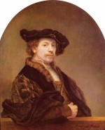 Rembrandt  - Peintures - Autoportrait