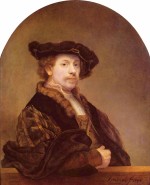 Rembrandt  - Bilder Gemälde - Selbstportrait