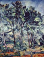 Paul Cezanne  - Bilder Gemälde - Pinien und Aquädukt