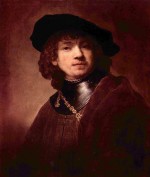 Rembrandt  - Peintures - Autoportrait en jeune homme