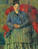 Bild:Portrait der Mme Cezanne in rotem Lehnstuhl