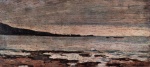 Giovanni Fattori - Bilder Gemälde - Bleifarbenes Meer