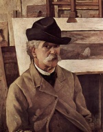 Giovanni Fattori  - Bilder Gemälde - Selbstportrait mit sechzig Jahren