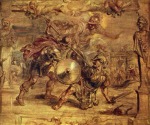 Pierre Paul Rubens - Peintures - Achille  défait Hector