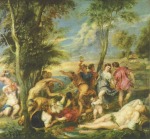 Peter Paul Rubens - Bilder Gemälde - Bacchanal auf Andros