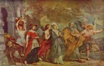 Peter Paul Rubens - Bilder Gemälde - Flucht Lots