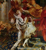 Peter Paul Rubens  - Bilder Gemälde - Krönung Maria de Medicis in St. Denis in Paris