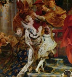 Peter Paul Rubens  - paintings - Kroenung Maria de Medicis in St. Denis in Paris