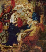 Peter Paul Rubens  - Peintures - Madone avec des Saints