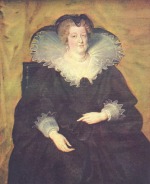 Peter Paul Rubens  - Bilder Gemälde - Portrait derMaria de Medici Königin von Frankreich