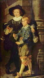 peter paul rubens  - Bilder Gemälde - Portrait von Albert und Nicolas