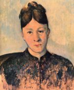 Paul Cezanne  - Bilder Gemälde - Portrait der Mme Cezanne