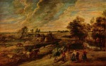 peter paul rubens  - Bilder Gemälde - Rückkehr der Bauern vom Feld