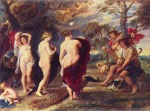 Peter Paul Rubens  - Bilder Gemälde - Urteil des Paris