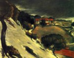 Paul Cezanne  - paintings - Schneeschmelze in LEstaque