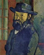 Paul Cezanne  - Bilder Gemälde - Selbstportrait