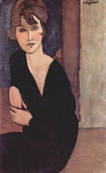 Amadeo Modigliani - Peintures - Portrait de Madame Reynouard