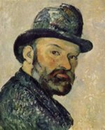 Paul Cezanne  - Bilder Gemälde - Selbstportrait