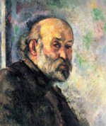 Paul Cezanne  - Bilder Gemälde - Selbstportrait