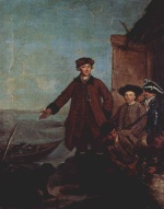 Pietro Longhi - Bilder Gemälde - Der Aufbruch zur Jagd